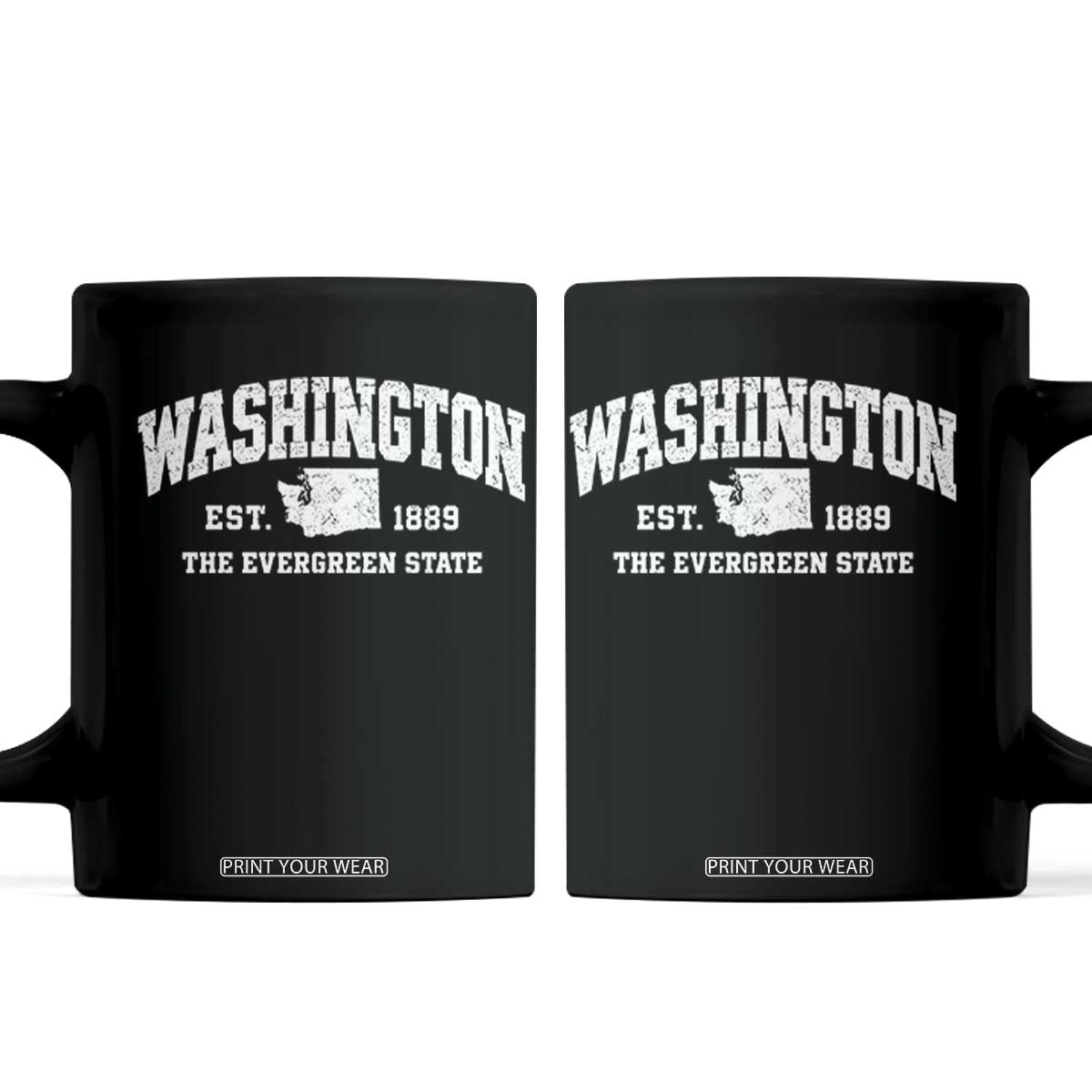 Washington The Evergreen State PNW Vintage Pride Coffee Mug