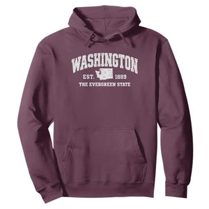 Washington The Evergreen State PNW Vintage Pride Hoodie