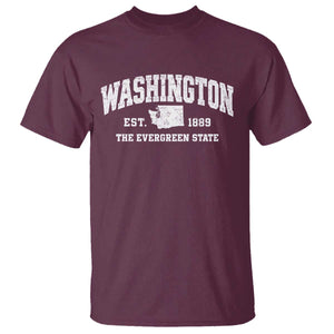 Washington The Evergreen State PNW Vintage Pride T Shirt