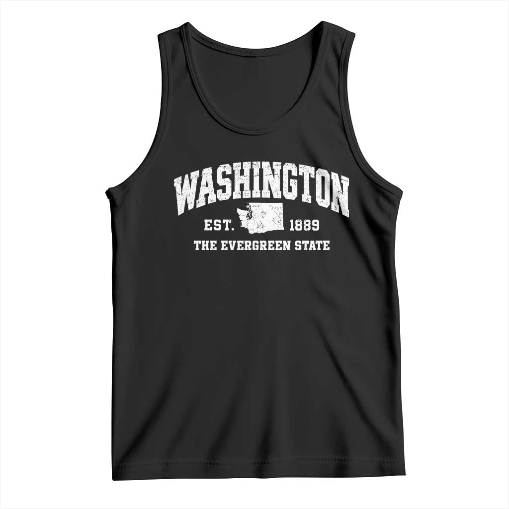Washington The Evergreen State PNW Vintage Pride Tank Top