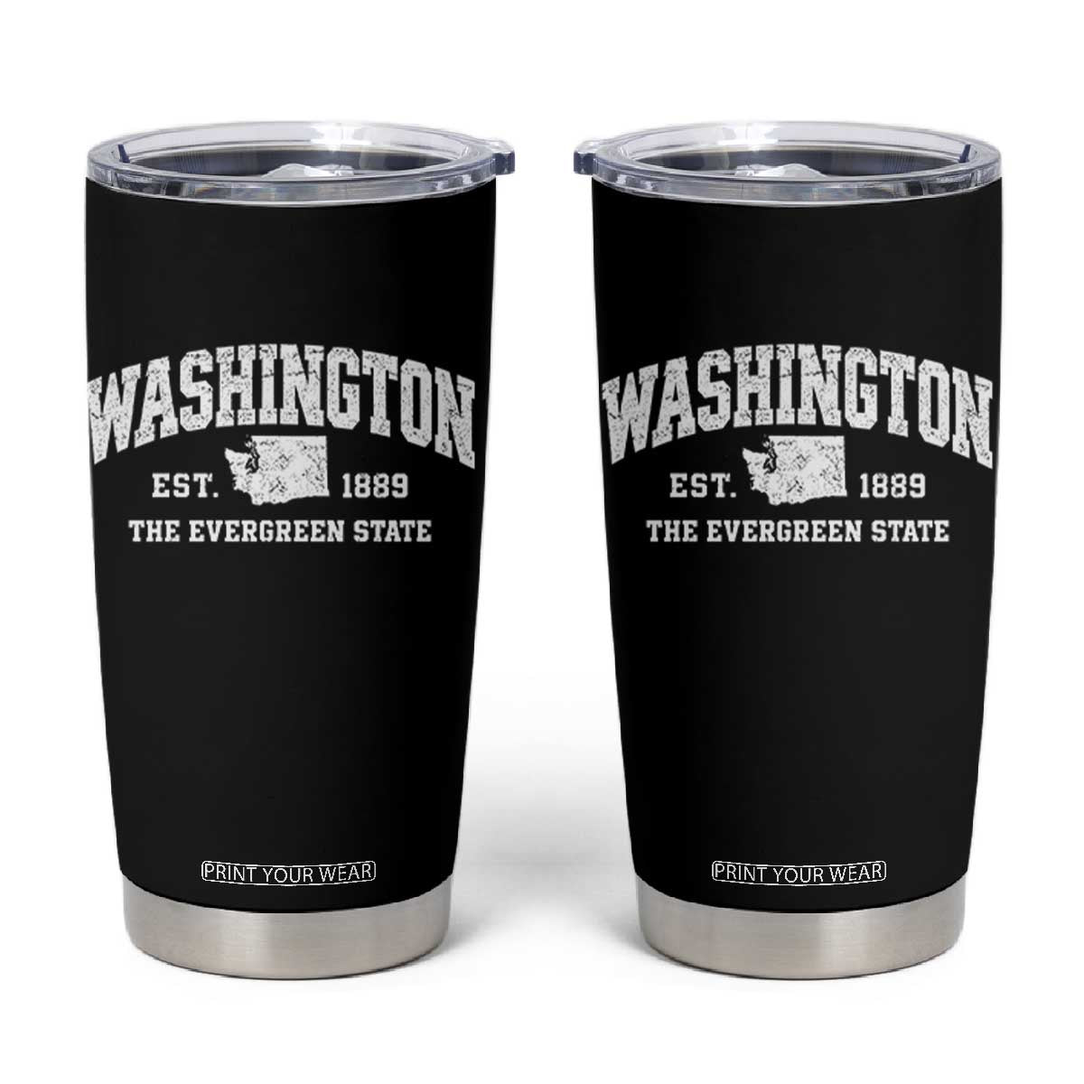 Washington The Evergreen State PNW Vintage Pride Tumbler Cup