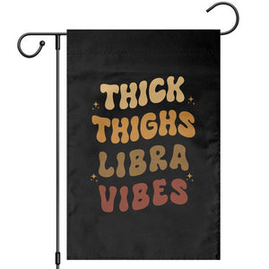 Thick Thighs Libra Vibes Zodiac Melanin Garden Flag African American Black Queen