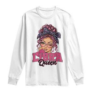 Libra Queen Long Sleeve Shirt October Birthdays Zodiac Astrology Horoscope Gift