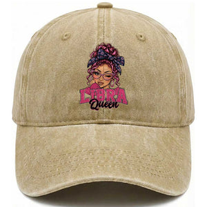 Libra Queen Washed Cotton Baseball Cap October Birthdays Zodiac Astrology Horoscope Gift