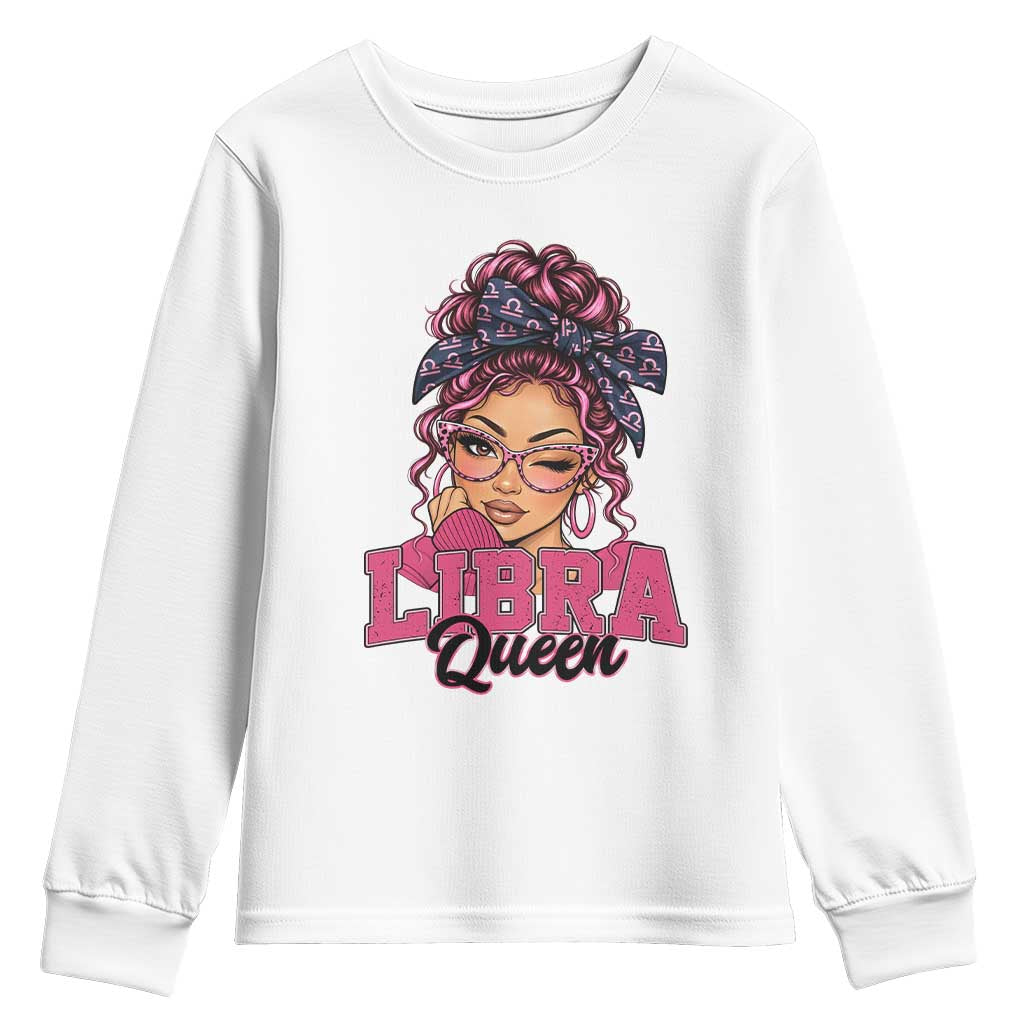 Libra Queen Youth Sweatshirt October Birthdays Zodiac Astrology Horoscope Gift