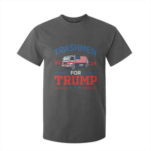 Trashmen For Trump 2024 T Shirt For Kid US Election 2024 Garbage Truck Star TS11 Dark Heather Print Your Wear