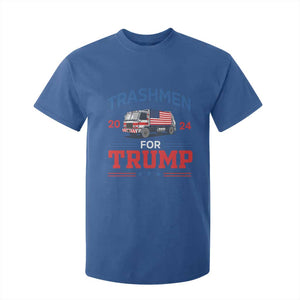 Trashmen For Trump 2024 T Shirt For Kid US Election 2024 Garbage Truck Star TS11 Royal Blue Print Your Wear