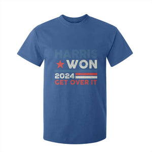 Harris Won 2024 Get Over It T Shirt For Kid Presidential Election TS11 Royal Blue Print Your Wear