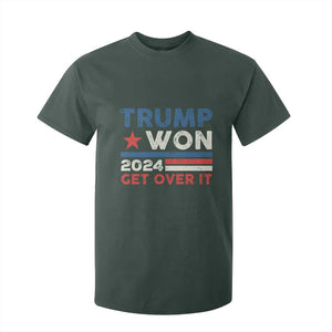 Trump Won 2024 Get Over It T Shirt For Kid Presidential Election TS11 Dark Forest Green Print Your Wear