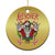 Xmas Heavy Metal Christmas Ornament Sleigher Skeleton Santa Xmas Wreath TS11 Print Your Wear