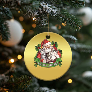 Xmas Cats Owner Christmas Ornament Cats For Everybody Vintage Santa Mistletoe TS11 Print Your Wear