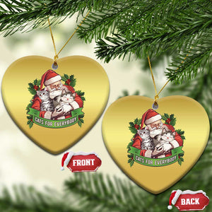 Xmas Cats Owner Christmas Ornament Cats For Everybody Vintage Santa Mistletoe TS11 Heart Gold Print Your Wear