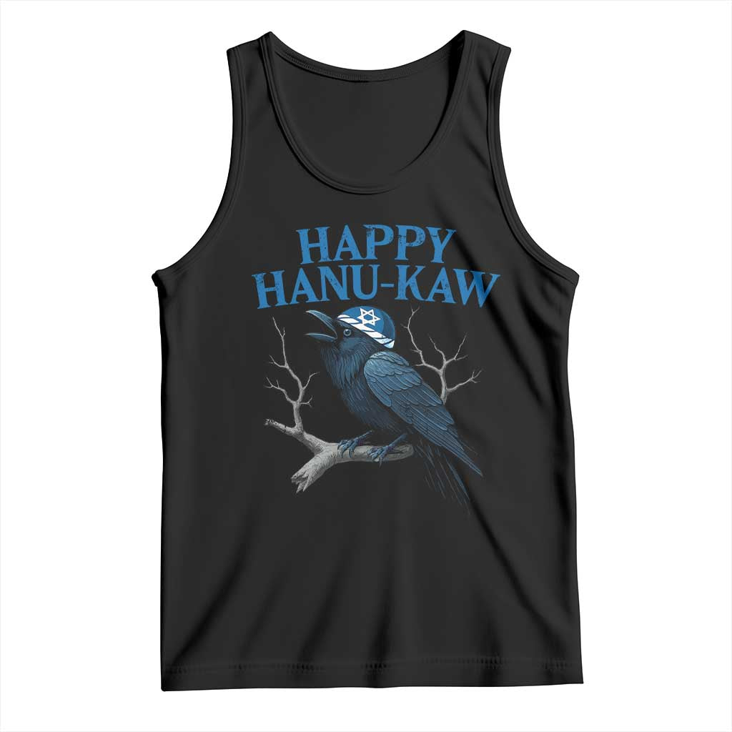 Funny Hanukkah Crow Tank Top Happy Hanukaw Jewish Holiday TS11 Black Print Your Wear