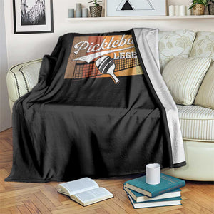 Funny Pickleball Legend Throw Blanket Pickleball Player Retro Sport Lover TS11 Print Your Wear