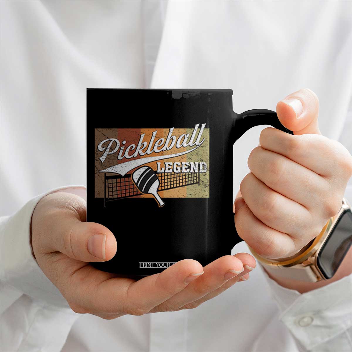Funny Pickleball Legend Coffee Mug Pickleball Player Retro Sport Lover TS11 Print Your Wear