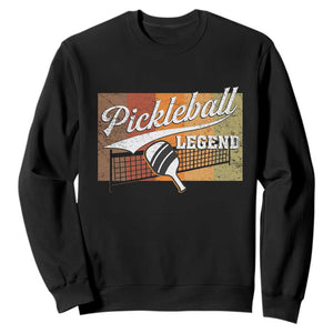 Funny Pickleball Legend Sweatshirt Pickleball Player Retro Sport Lover TS11 Black Print Your Wear