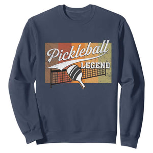 Funny Pickleball Legend Sweatshirt Pickleball Player Retro Sport Lover TS11 Navy Print Your Wear
