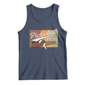 Funny Pickleball Legend Tank Top Pickleball Player Retro Sport Lover TS11 Navy Print Your Wear