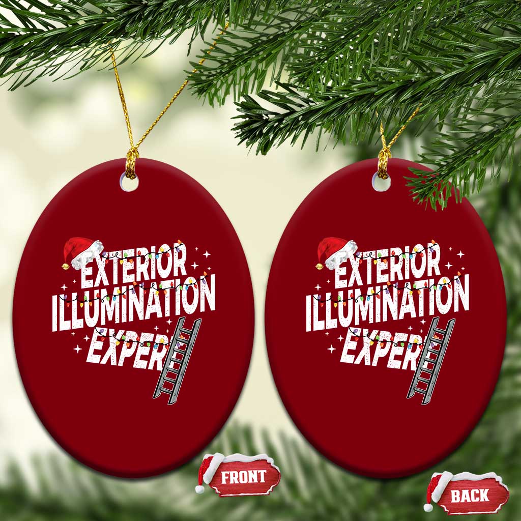Funny Christmas Exterior Illumination Expert Ceramic Ornament Xmas Lights Decorator TS11 Print Your Wear
