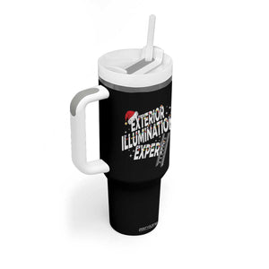 Funny Christmas Exterior Illumination Expert Tumbler With Handle Xmas Lights Decorator TS11 Print Your Wear