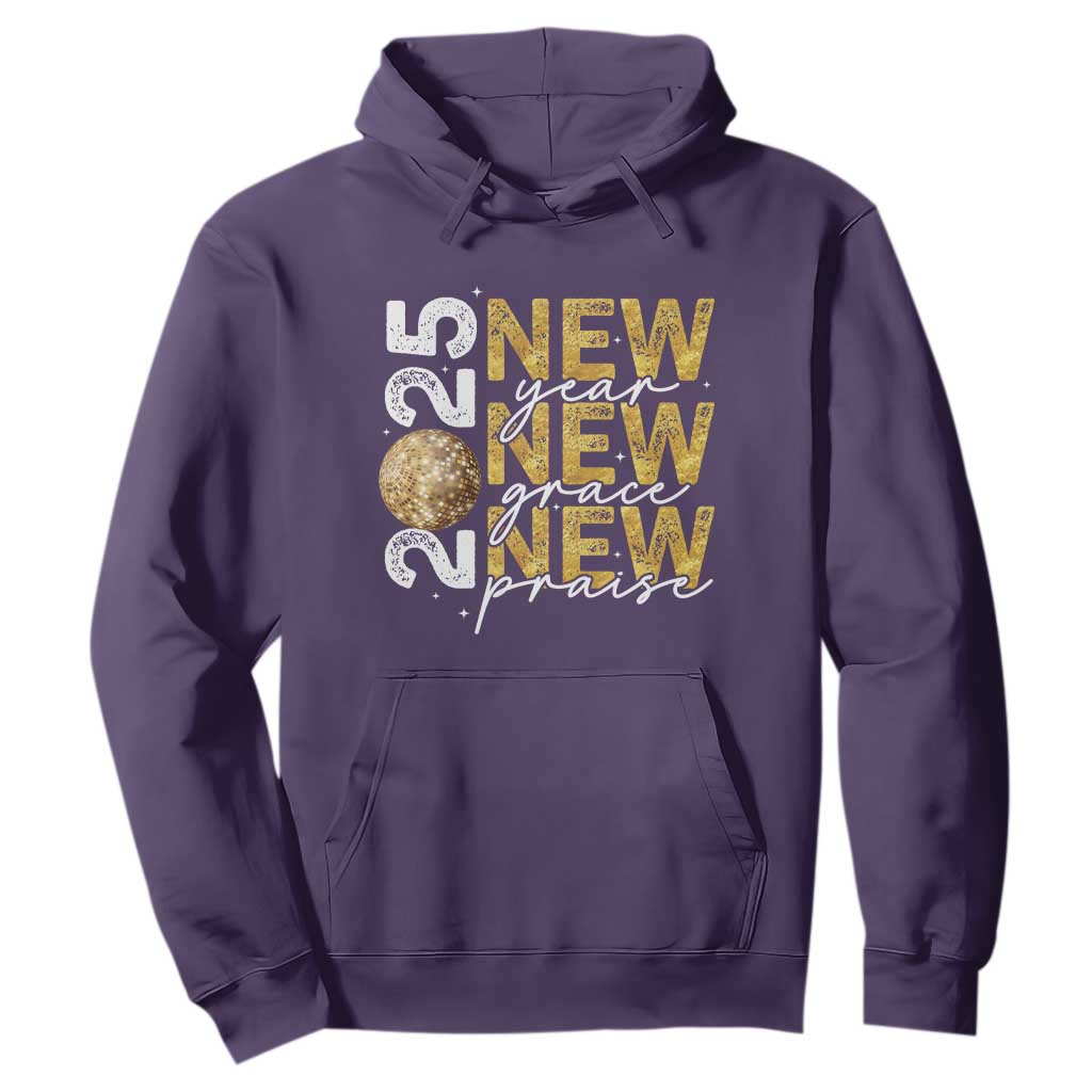 New Year New Grace New Praise 2025 Hoodie TS11 Purple Print Your Wear