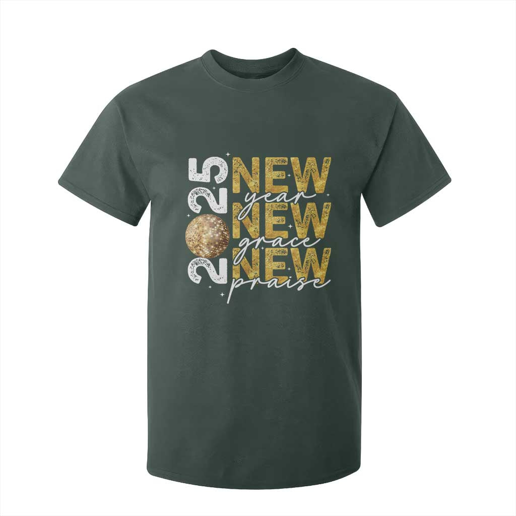 New Year New Grace New Praise 2025 T Shirt For Kid TS11 Dark Forest Green Print Your Wear