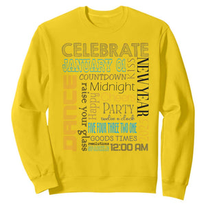Happy New Year 2025 Sweatshirt New Year's Eve Activities TS11 Daisy Print Your Wear