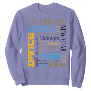 Happy New Year 2025 Sweatshirt New Year's Eve Activities TS11 Violet Print Your Wear