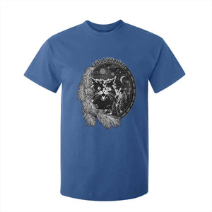 Funny Yule Black Cat Mistletoe Jolakotturinn T Shirt For Kid TS11 Royal Blue Print Your Wear