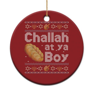 Funny Hanukkah Christmas Ornament Challah At Ya Boy Jewish Holiday TS11 Print Your Wear