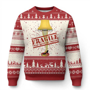 Funny Fragile That Must Be Italian Xmas Movie Ugly Christmas Sweater TS11 Red Print Your Wear