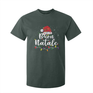 Funny Buon Natale T Shirt For Kid Italian Christmas Italy Pride Santa Hat TS11 Dark Forest Green Print Your Wear