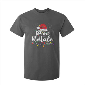 Funny Buon Natale T Shirt For Kid Italian Christmas Italy Pride Santa Hat TS11 Dark Heather Print Your Wear