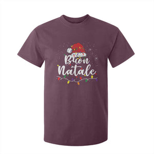 Funny Buon Natale T Shirt For Kid Italian Christmas Italy Pride Santa Hat TS11 Maroon Print Your Wear