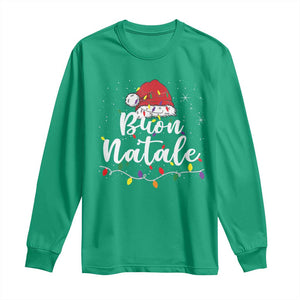 Funny Buon Natale Long Sleeve Shirt Italian Christmas Italy Pride Santa Hat TS11 Irish Green Print Your Wear