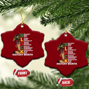 Black History Month Brilliant Brave Bold Ceramic Ornament African American Pride TS11 Print Your Wear