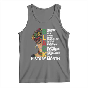 Black History Month Brilliant Brave Bold Tank Top African American Pride TS11 Black Heather Print Your Wear