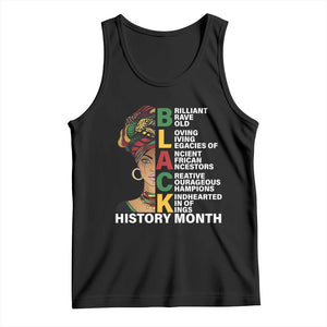 Black History Month Brilliant Brave Bold Tank Top African American Pride TS11 Black Print Your Wear