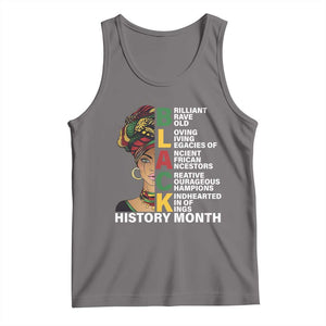 Black History Month Brilliant Brave Bold Tank Top African American Pride TS11 Deep Heather Print Your Wear