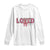 Loved John 3:16 Long Sleeve Shirt Christian Religious God Bible Verses Valentine's Day Pink Bow TS11 White Print Your Wear