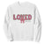 Loved John 3:16 Sweatshirt Christian Religious God Bible Verses Valentine's Day Pink Bow TS11 White Print Your Wear