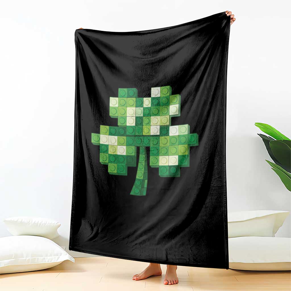 Funny St Patricks Day Shamrock Building Blocks Bricks Throw Blanket TS11 Print Your Wear