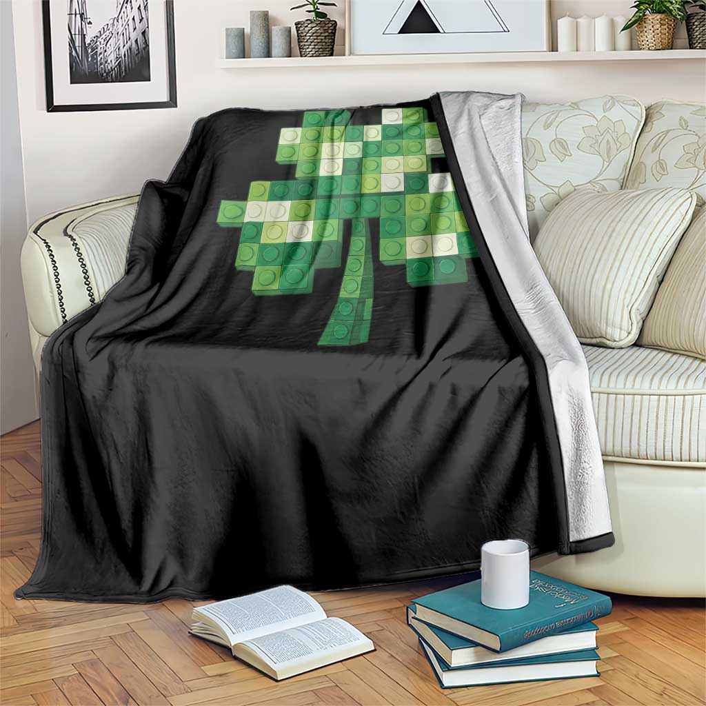 Funny St Patricks Day Shamrock Building Blocks Bricks Throw Blanket TS11 Print Your Wear