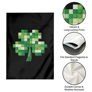 Funny St Patricks Day Shamrock Building Blocks Bricks Garden Flag TS11 Print Your Wear