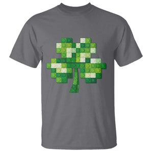 Funny St Patricks Day Shamrock Building Blocks Bricks T Shirt TS11 Charcoal Print Your Wear