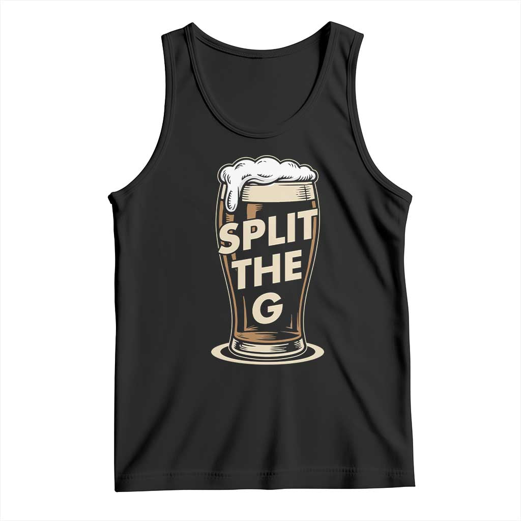 Funny Irish Beer Slit The G Tank Top Stout Beer Drinking Lover TS11 Black Print Your Wear