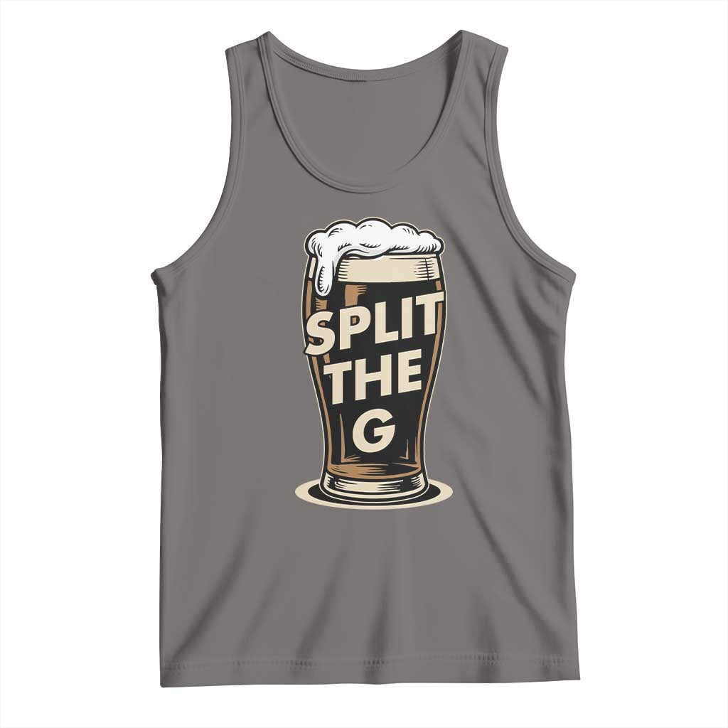 Funny Irish Beer Slit The G Tank Top Stout Beer Drinking Lover TS11 Deep Heather Print Your Wear