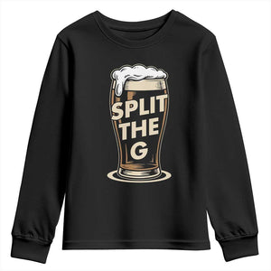 Funny Irish Beer Slit The G Youth Sweatshirt Stout Beer Drinking Lover TS11 Black Print Your Wear