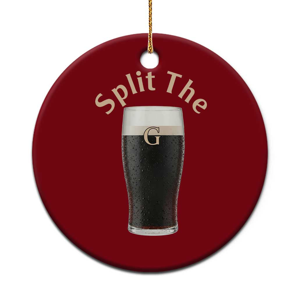 Funny Irish Beer Split The G Ceramic Ornament St Patricks Day Stout Beer Drinking Day TS11 1pc Red Print Your Wear