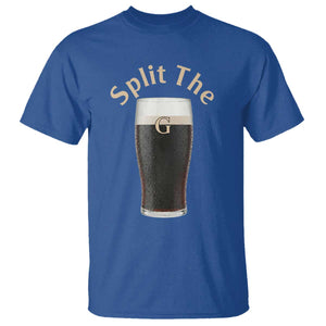 Funny Irish Beer Split The G T Shirt St Patricks Day Stout Beer Drinking Day TS11 Royal Blue Print Your Wear